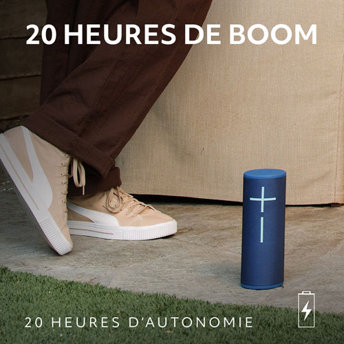 Haut-parleur sans fil Bluetooth étanche MEGABOOM 4 d'Ultimate Ears - Noir actif