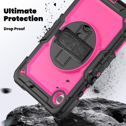 navor for Samsung Galaxy Tab A9 Case 8.7-inch 2023 with Built-in Screen Protector Shockproof Adjustable Strap 360 Rotating for SM-X110/X115/X117