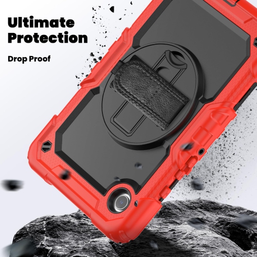 navor for Samsung Galaxy Tab A9 Case 8.7-inch 2023 with Built-in Screen Protector Shockproof Adjustable Strap 360 Rotating for SM-X110/X115/X117