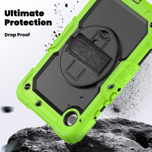 navor for Samsung Galaxy Tab A9 Case 8.7-inch 2023 with Built-in Screen Protector Shockproof Adjustable Strap 360 Rotating for SM-X110/X115/X117