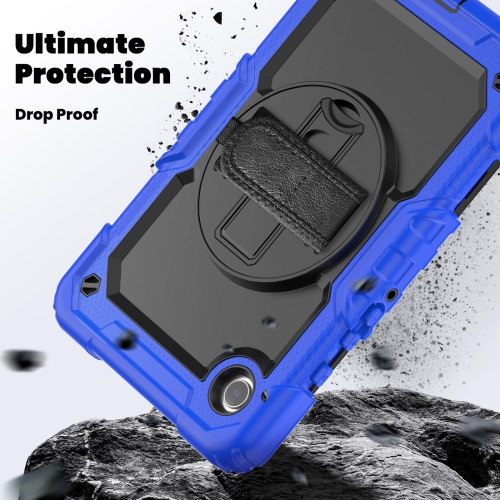 navor for Samsung Galaxy Tab A9 Case 8.7-inch 2023 with Built-in Screen Protector Shockproof Adjustable Strap 360 Rotating for SM-X110/X115/X117