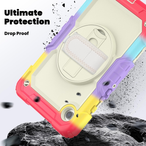 navor for Samsung Galaxy Tab A9 Case 8.7-inch 2023 with Built-in Screen Protector Shockproof Adjustable Strap 360 Rotating for SM-X110/X115/X117