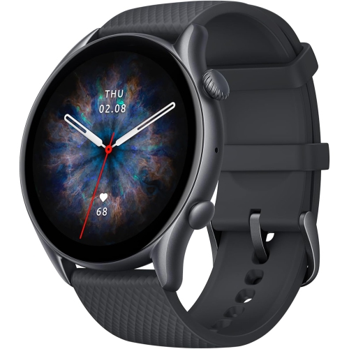 Montre intelligente GTR 3 Pro d'Amazfit avec moniteur de fréquence cardiaque - Noir -