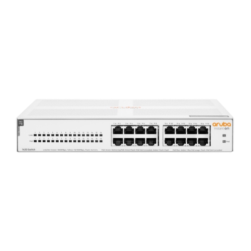 HPE Aruba Instant On 1430 16-Port PoE Unmanaged Switch -