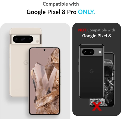 Étui MergeGrip de TUDIA pour Pixel 8 Pro de Google de qualité militaire - Rose fumé
