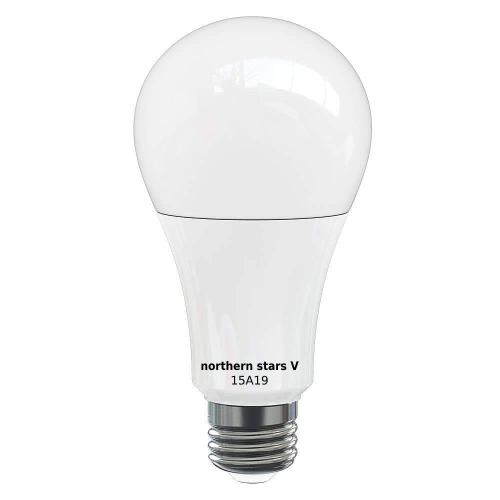Northern Stars LED Light Bulb LE-15A19/835 3500K 120V 15W E26 1500 to 100W - Frosted - 10 Pack