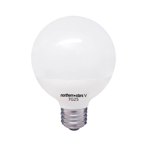 NORTHERN STARS  Led Light Bulb Le-7G25/850 5000K 120V 7W E26 800 to 60W - Clear - 2 Pack