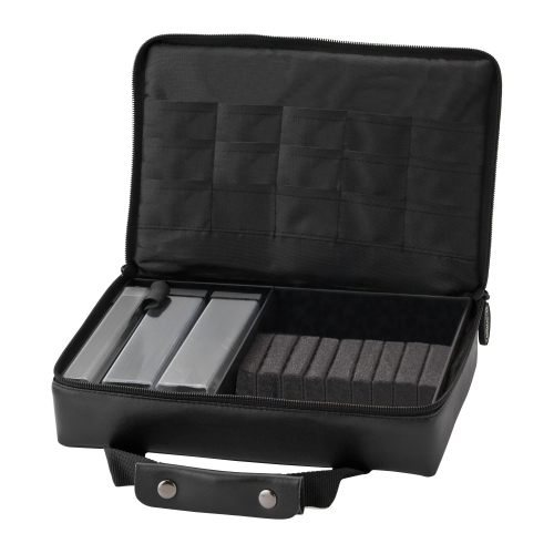 CASEMASTER  Pro 9 Dart Leatherette Storage/travel Case In Black
