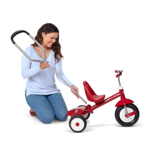 Radio Flyer Deluxe Steer and Stroll Trike, Red Large