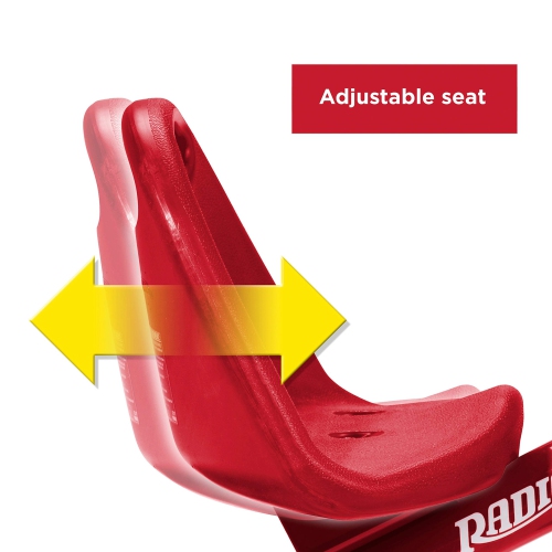 Radio Flyer Deluxe Steer and Stroll Trike, Red Large