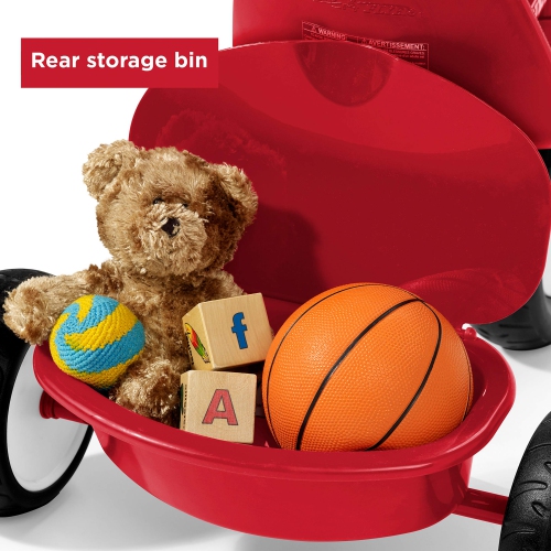 Radio Flyer Deluxe Steer and Stroll Trike, Red Large