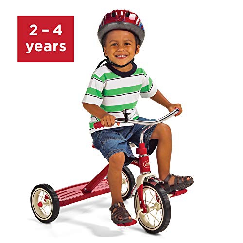 Radio Flyer Classic Red 10 inch Tricycle for Toddlers Ages 2-4, Toddler Bike