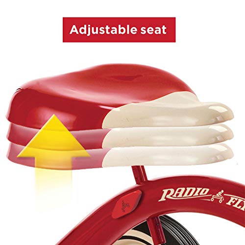 Radio Flyer Classic Red 10 inch Tricycle for Toddlers Ages 2-4, Toddler Bike