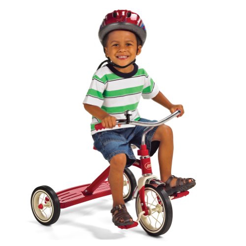 Radio Flyer Classic Red 10 inch Tricycle for Toddlers Ages 2-4, Toddler Bike