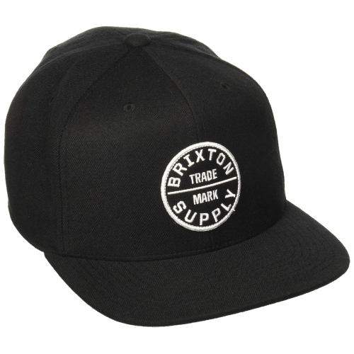 BRIXTON  Tm Medium Profile Adjustable Snapback Hat, Black, One Size In Multicolor