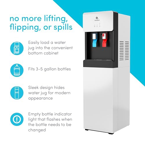 Avalon – distributeur de refroidisseur d’eau à chargement par le bas, chaud/froid, verrouillage de sécurité pour enfants, homologué UL/Energy Star,