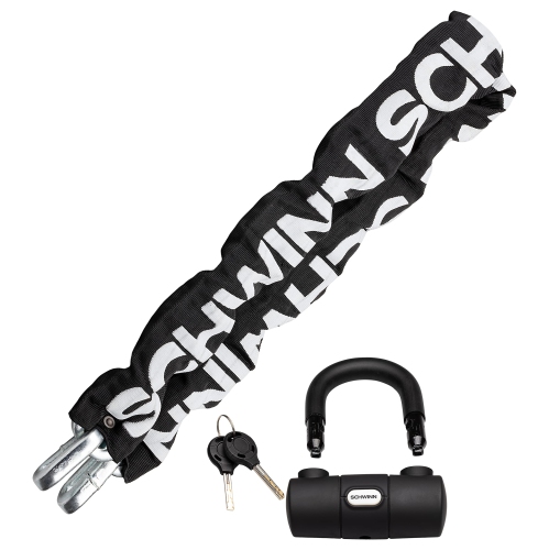 SCHWINN  Chain Lock for Electric Bike, 4 Feet X 12MM Anti Theft Bike Lock, Security Level 5