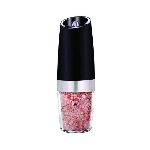 JS Gourmet- Electric Salt or Pepper Mill With Blue LED Light, Black