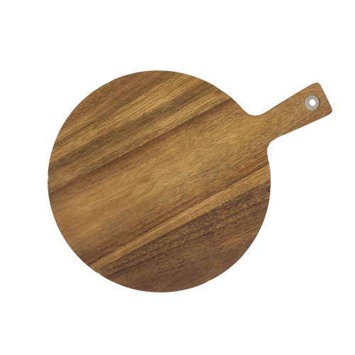 JS Gourmet - 2 in 1 Reversible Wooden Pizza Board, 15" Diameter