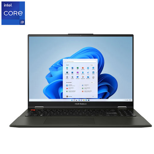 Portable à écran tactile de 16 po VivoBook S 16 Flip d'ASUS - Noir minuit