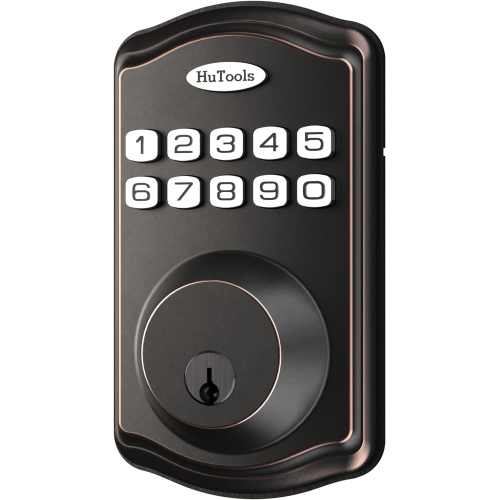 Keyless Entry Door Lock with Keypad, HuTools Electronic Deadbolt Lock