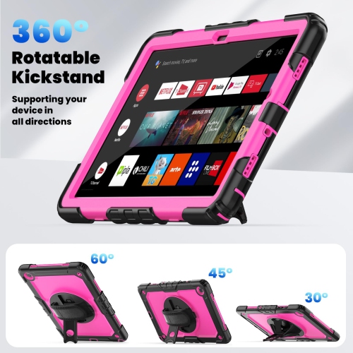 navor for Samsung Galaxy Tab A9 Plus Case 11-inch 2023 with Built-in Screen Protector Shockproof Adjustable Strap 360 Rotating for SM-X210/X216/X218