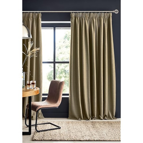 AMG HOME COLLECTIONS Adjustable Drapery Rods Set, 42-120 inch Metal Curtain Rods with Round Cage, Accessories