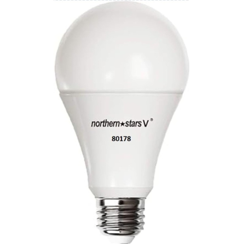 Northern Stars LED Light Bulb LE-9A19/Motion Sensor 4000K 120V 9W E26 800LM - 10 Pack