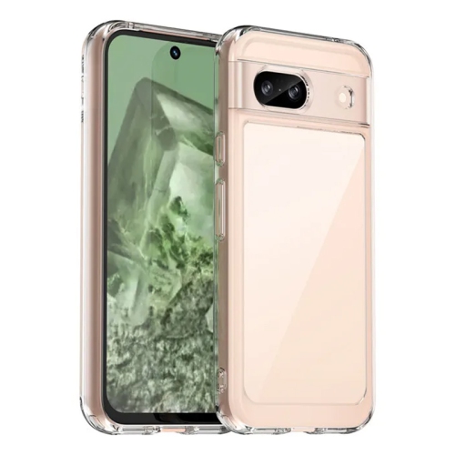 XCRS  Slim Hardshell Transparent Crystal Clear Acrylic Cover, Complete Protection Hard Case for Google Pixel 8A (2024)