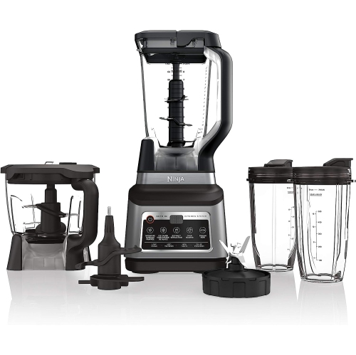 Ninja BN801C, Professional Plus Kitchen System With Auto-iQ, 72oz Pitcher, Black/Silver, 1400W