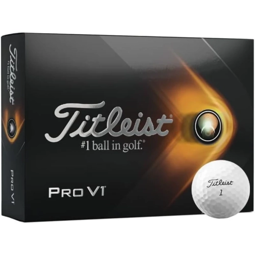 Titleist Pro V1 Golf Balls - One Dozen | Perfect Father's Day Gift | White Standard Numbers
