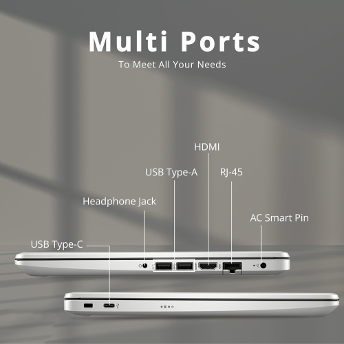 HP Premium 14" Stream HD Laptop, Intel Celeron N4120, 64GB eMMC, 16GB RAM, Webcam, Intel UHD Graphics, Bluetooth, WiFi, HDMI, 1 Year Office 365, Win