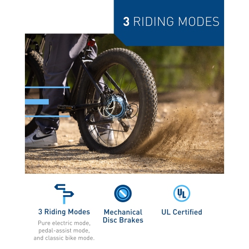 Hiboy P6 Electric Bike for Adults, 32KM/H 100KM Range 750W Motor 48V 13Ah Removable Battery Ebike, 26” x 4.0" Fat Tire Mountain Bicycle, Shimano 7