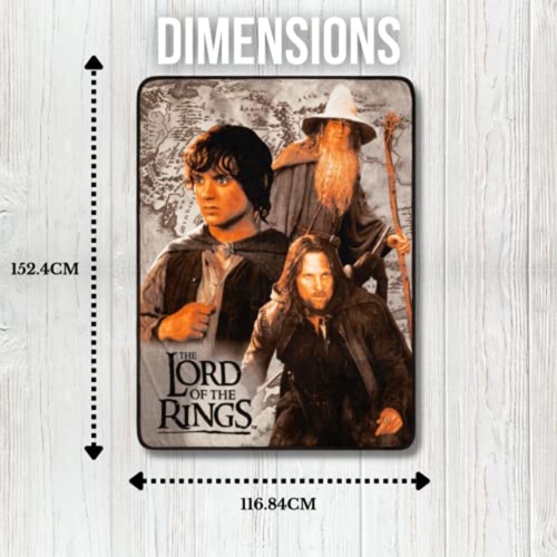 The Lord of The Rings" Supersoft Lightweight Micro Raschel Throw Blanket