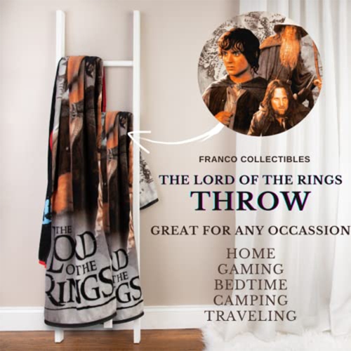 The Lord of The Rings" Supersoft Lightweight Micro Raschel Throw Blanket