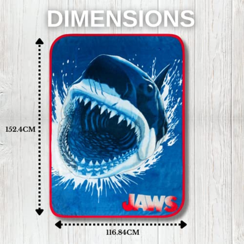 Jaws" All Occasion Super Soft Lightweight Micro Raschel Throw Blanket