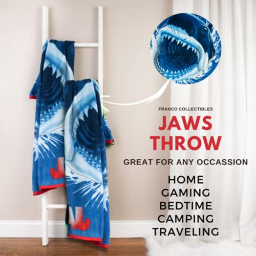 Jaws" All Occasion Super Soft Lightweight Micro Raschel Throw Blanket