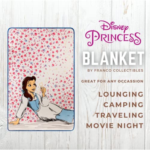 Disney Princess Bella" Supersoft Lightweight Micro Raschel Teen Throw Blanket