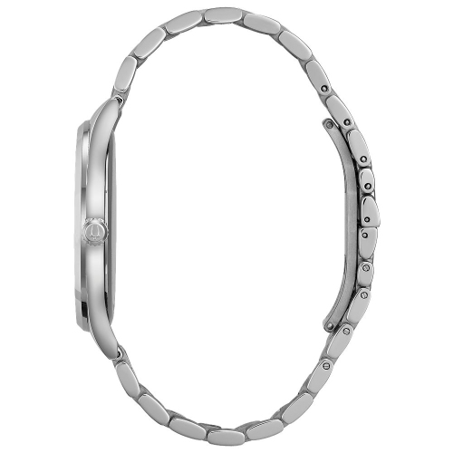 Bulova Mens Classic Quartz Watch 40mm Silver-Tone Stainless Steel Case and Bracelet with Gray Dial