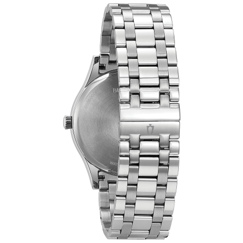 Bulova Mens Classic Quartz Watch 40mm Silver-Tone Stainless Steel Case and Bracelet with Gray Dial