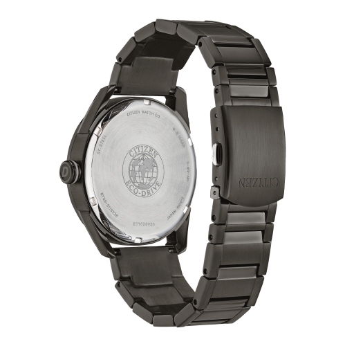 Citizen Mens Weekender Eco-Drive Watch 42mm Grey Stainless Steel Case and Bracelet with Grey Dial