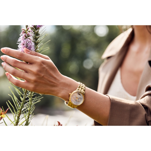 Citizen Ladies Calendrier Eco-Drive Watch 37mm Gold-Tone Stainless Steel Case and Bracelet with White Dial