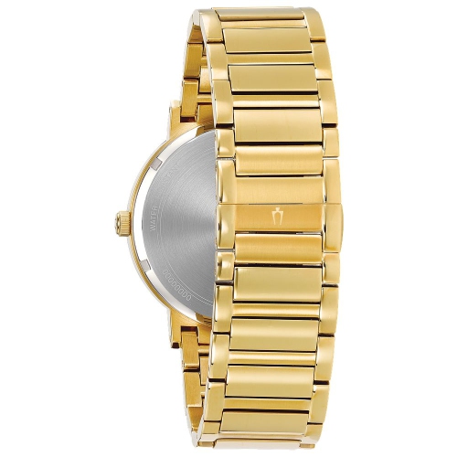 Bulova Mens Futuro Quartz Watch 42mm Gold-Tone Stainless Steel Case and Bracelet with Champagne Dial