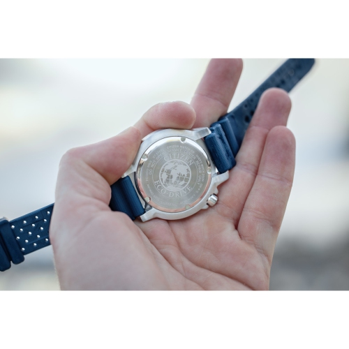 Montre pour hommes Promaster Dive Eco-Drive 44 mm boîtier inox argenté de Citizen avec cadran bleu
