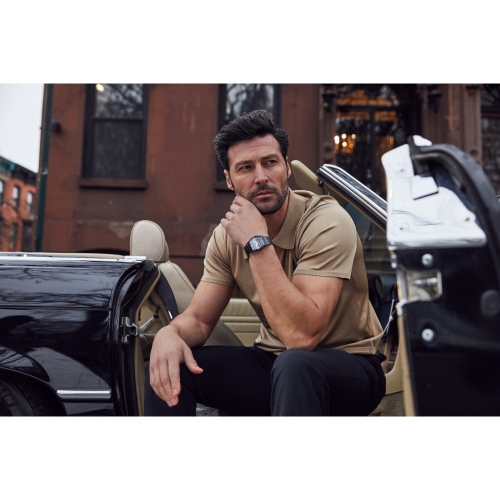 Bulova Mens Gemini Quartz Watch 40mm Black Stainless Steel Case and Bracelet with Black Dial