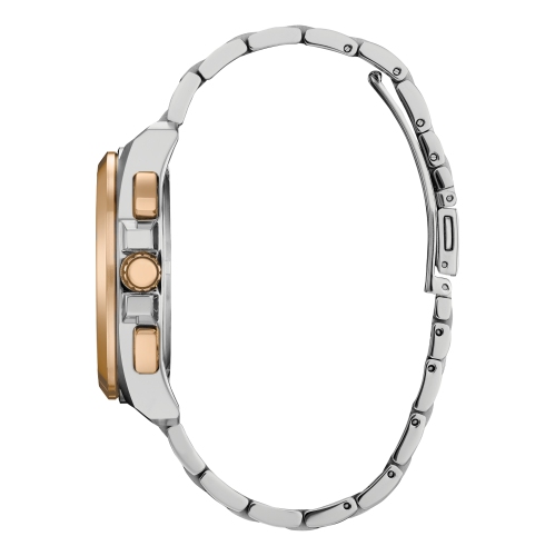 Citizen Mens Peyten Eco-Drive Watch 41mm Two-Tone Rose Gold-Tonr Stainless Steel Case and Bracelet with Silver-Tone Dial