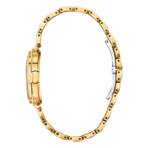 Citizen Ladies Capella Eco-Drive Watch 34mm Gold-Tone Stainless Steel Case and Bracelet with Silver-White Dial