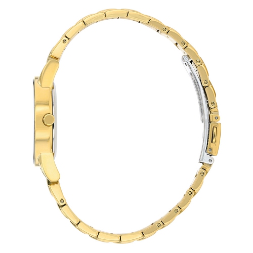 Citizen Ladies Axiom Eco-Drive Watch 30mm Gold-Tone Stainless Steel Case and Bracelet with Black Dial