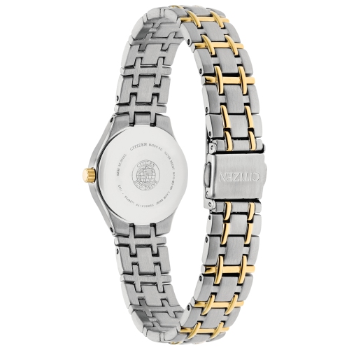 Citizen Ladies Corso Eco-Drive Watch 25mm Two-Tone Stainless Steel Case and Bracelet with White Dial