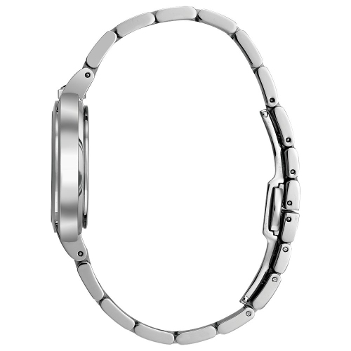 Bulova Ladies Rubaiyat Quartz Watch 35mm Silver-Tone Stainless Steel Case and Bracelet with Silver-White Dial